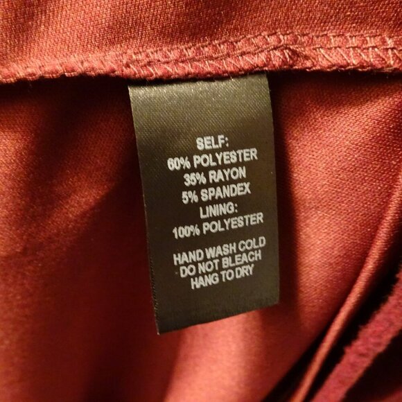 Lulu's Exclusive Burgundy Faux Wrap Long Bell Sleeve Women‎ Sweater Dress Med - Picture 3 of 9